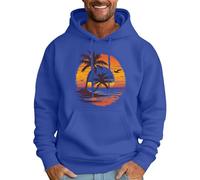 Wmmner Men Hoodie Stylish Trendy Printed Thermal Pocket Draw Stpullover Jumper Workout Gym Men Fashion Outdoor Leisure Comfortable Hoodie Sweatshirts/Azul/L