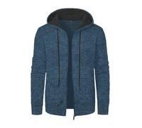 Wmmner Mens Hoodies Zip Up Slim Fit Plain Color Draw Stpockets Fashionable Classic Long Sleeve Jacket Casual Styles Sports Outdoor Daily Life Sweatshirts/Azul Oscuro/Talla Xl