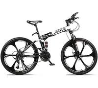 Wmmner Men's Mountain Bike, Mountain Bicycle 24/26 Inches Foldable Mountainbike With Kettle Frame Adjustable Seat High-Carbon Steel Hardtail Mountain Bike,24-Stage Shift,24Inches