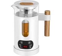 Wmmner Mini Hervidor Multifunción de 700 W, 0.Olla de Conservas de Acero Inoxidable de 6L, Olla de Té Caliente Hervida de Vidrio, Botella de Calentamiento de Agua Caliente