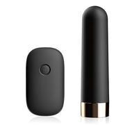 Wmmner Mini Vibrador Negro para Mujer con Forma de Huevo Vibrador Control Remoto Silencioso Y Recargable Ideal para Parejas Incluye 10 Modos de Estimulación Clitoriana Y Del Punto G