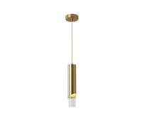 Wmmner Minimalist Led Chandelier With Acrylic Lampshade, Modern Cylinder Light Adjustable Height Hanging Lamp For Kitchen Island Living Room Bedroom Bedside Dining Room Hallway(Black)/Oro