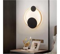 Wmmner Minimalist Led Wall Decor Compatible With Living Room Decoration Bedside Lamp Modern Wall Lamp Sconce Indoor Lighting Wall Light Fixtures,Chane/Blanco Redondo/Blanco Frío
