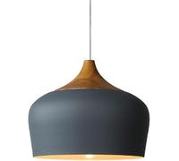Wmmner Modern And Simple Shade Wooden Art Japanese Light Fixtures -Aron Color Industrial Hanging Lamp Single Head - E27 Lamp, (Black 11.8In)/Gris/13,7 Pulgadas Ulz 000348 11 en