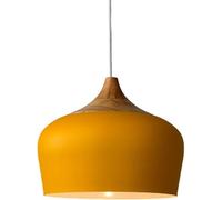 Wmmner Modern And Simple Shade Wooden Art Japanese Light Fixtures -Aron Color Industrial Hanging Lamp Single Head - E27 Lamp, (Black 11.8In)/Amarillo/13,7 Pulgadas Ulz 000348 11 en