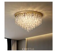 Wmmner Modern Bedroom Crystals E14 Ceiling Lamp Lustre Lamp Steel Led Ceiling Lights Art Deco Led Lighting, (One Color D50Cm)/un Color/D40Cm Ulz 000265 D70Cm