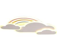 Wmmner Modern Ceiling Lamp Lighting Cartoon Acrylic Led Flush-Mount Lights Rainbow Cloud Ceiling Light, Chandelier/Blanco/52 Centímetros
