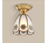 Wmmner Modern Led Ceiling Light Dome Swhite Ceiling Lamp Walnut Grain Cat Ear Decoration, 21W Elegant Adjustable Cord Dining Room Ceiling Light Fixture For Bedroom Office Stairs Hotel Living Ro