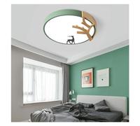 Wmmner Modern Led Ceiling Lights Cartoon Elk Lamp Compatible with Bedroom Living Study Room Decor Adjustable Lighting Fixtures,Chandelier/Verde