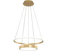 Wmmner Modern Led Light D Finish, Iron Suspension Lamp With Acrylic Panel Shade Hanging Lighting Ceiling S, (Warm Light)