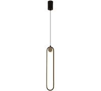 Wmmner Modern Led Light Linear Hanging Light Fixture Adjustable Black Chandelier 1 Light Fixture For Dining Room Living Room Kitchen White Light(Neutral Light)/Luz Blanca