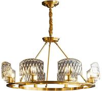 Wmmner Modern Light Crystal Led E14 Full Copper Pendent Lamp Simple And - Living Room Light Dining Room Decoration Ceiling Hanging Light, (One Color 88Cm)