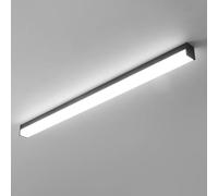 Wmmner Modern Linear Ceiling Light Led Long Chaner Ceiling Lighting Fixture Minimalist Strip Line Close To Ceiling Lamps For Bedroom Kitchen Island Closet Hallway Lights 3 Color Mode/Svart/60 cm