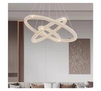 Wmmner Modern Living Room Lustre Crystal Lights Led Foyer Hanging Chandelier Lamp Fixtures Deco Indoor Light,Led Ceiling Lamp/un Color/60 80Cm