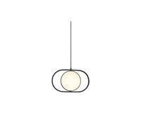 Wmmner Modern Magic Eye Led Lights S Compatible With Dining Room Table Bedside Counter Home Decor Indoor Hanging Lamp Fixture (Black 43Cm)/Negro/27Cm