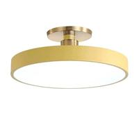 Wmmner Modern Minimalist Ceiling Lamp,Color Round Ceiling Light, Acrylic Lampshade,Led Flush Mount Ceiling Light Fixture,For Bedroom Office Stairs Hotel Living Room Kitchen Hallway (Color : Black, S/Y