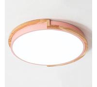 Wmmner Modern Super Bright Flat Lights Circular Tricolor Dimming Ceiling Lamp Indoor Lighting Led Ceiling Flush Lights Modern Ironwork Ceiling Lighting Fixtures For Kitchen, Bedroom, Living Room/Rosa/
