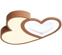 Wmmner Morden Led Heart Ceiling Light Bedroom Acrylic Decor Lamp,'s Room Cartoon Ceiling Lighting Lampshade 55Cm,'s Room, Chandelier/Rosa