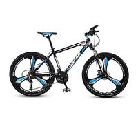 Wmmner Mountain Bike,Adult Offroad Road Bicycle 24 Inch 21/24/27 Speed Variable Speed Shock Absorption, Teenage Students, Men And Women Sports Cycling Racing Ride 10Wheels- 24 Spd/Bk Ulz 000104 Negro