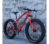 Wmmner Mountain Bike,Adult Road Bicycle 24 Inch 21/24/27 Speed Men Woman Oil Spfork Front Fork Ride Blue-20 21 Speed/Rojo/20