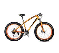 Wmmner Mountain Bike,Adult Road Bicycle 24 Inch 21/24/27 Speed Men Woman Oil Spfork Front Fork Ride Blue-20 21 Speed/Naranja/20 21 Velocidadulz 000183 20 27 Velocidad