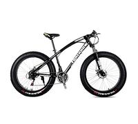 Wmmner Mountain Bike,Adult Road Bicycle 24 Inch 21/24/27 Speed Men Woman Oil Spfork Front Fork Ride Blue-20 21 Speed/Negro/24 24 Speed