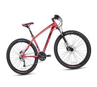 Wmmner Mountain Bikes 27.5 Inch For Adults Men Women, 27 Speed Aluminum Alloy Hardtail Mountain Bicycle With Front Suspension, Dual Disc Brake & Adjustable Seat,Red,15 Inch/Rojo/19 Pulgadas