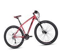 Wmmner Mountain Bikes 27.5 Inch For Adults Men Women, 27 Speed Aluminum Alloy Hardtail Mountain Bicycle With Front Suspension, Dual Disc Brake & Adjustable Seat,Red,15 Inch/Rojo/15 Pulgadas