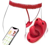 Wmmner Mujer Juguetes Eróticos para Pareja Sexuales Bragas Vibrador Mando Distancia Clítoris Control Remoto App 10 Modos Lengua Silicona Vibrador Punto G Vibradores para Mujer