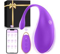 Wmmner Mujer Juguetes Eróticos para Pareja Sexuales Vibrador Mando Distancia Vibradores Consoladores.. para Mujer con Vibración Bolas Chinas Clítoris Control Remoto 9 Modos/Amatista
