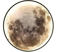 Wmmner Negro Modernok Aplique de Pared Mural Led Lámpara de Pared Art Deco con Diseño de Luna Reulz 000959 Lámpara de Montaje en Pared de Creatividad Posmoderna - Accesorios de Decoración de Mesita de