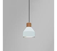 Wmmner Nordic Industrial Style E27 Cement Light Retro Nostalgic Restaurant Hotel Bed And Breakfast Bedroom M-Ini Solid Wood Dome Single Head Cement Lamp Ceiling Chaner Gray,White/Blancas/a