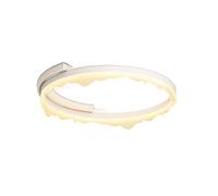 Wmmner Nordic Style Metal, White Energy-Saving, Embedded,Ceiling Light, Indoor, Led Light Source Eye Protection, Close To Ceiling Light Fixtures./Blancas/40Cm