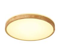 Wmmner Nordic Ultra-Thin Led Ceiling Lamp Modern Japanese Style Ceiling Light Wooden Led Tri-Color Dimming Ceiling Light Fixture For Living Room Bedroom Dining Room Kitchen Study Room Corridor(40Cm) (