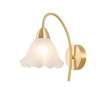 Wmmner Northern Europe Creativity Wall Light Fixture, Frosted Floral Glass Wall Sconce For Living Room Balcony Bedside Stairs