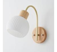 Wmmner Northern Europe Creativity Wall Sconce, Vintage Milk Glass Wall Lighting For Bedroom Bedside Living Room Bathroom