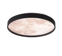 Wmmner Pendantlight, Creative Led Moon Ceiling Lamp Modern Simple Circular Ceiling Light For Aisle Bedroom Hallway Study Children's Room Nursery Dimmable Ceiling Lights(White 48Cm,White Light)/Negro 3