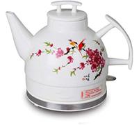 Wmmner Portable Electric Kettle 1350W Ceramic Kettle Teapot - Retro 1 L Jug, Removable Base, Boil Dryion