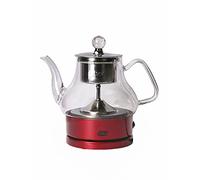 Wmmner Portable Electric Kettle Tea Kettle, Stainless Steel Kettle, Auto Shut-Off Boil-Dry, Hot Water Tea Coffee, Glass,Cold Touch Handle