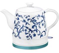 Wmmner Portable Portable Electric Kettle Ceramic Kettle Teapot-Retro 1.2L Jug, Removable Base, Boil Dryion 1000W
