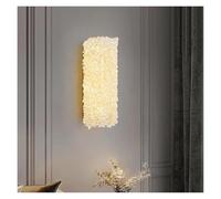 Wmmner Postmodern Crystal Wall Lamp Living Room Background Decoration Modern Minimalist Master Bedroom Bedside Indoor/Luz Cálida/30Cm