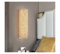 Wmmner Postmodern Crystal Wall Lamp Living Room Background Decoration Modern Minimalist Master Bedroom Bedside Indoor/3 Colores Cambiables/50Cm