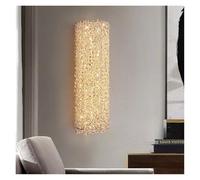 Wmmner Postmodern Crystal Wall Lamp Living Room Background Decoration Modern Minimalist Master Bedroom Bedside Indoor/Luz Fría/60 cm