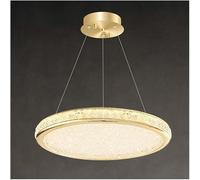 Wmmner Postmodern Gold Led Chandelier Round Light Compatible With Kitchen Island Dining Room Bedroom Living Room,Led Ceiling Lamp/Lámpara Colgante/48Cm