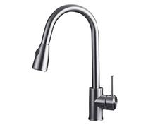 Wmmner Pull Down Kitchen Faucet Multi Color Copper Body 3 Way Vegetable Sink Mixer Rotatable Teleshot & Cold Water Tap White/304 Cepillado/a