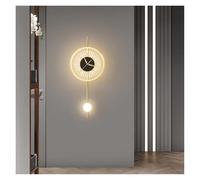Wmmner Reloj Led Lámpara de Pared Apliques de Pared Modernos Iluminación Interior Decoración Del Hogar para la Cama Colámpara de Pared para la Sala de Estar Del Hotel Rridor Aisle Ulz 000768 Lámpara d