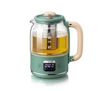 Wmmner Retro Green 0.8 Liter Hquick Cooking Glass Teapot Portable Multi-Temperature Control Kettle 600W Smart Appointment For 9 Hours
