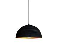 Wmmner Retro Industrial Estilo Araña Negra Pantalla de Lámpara de una Sola Cabeza Creativa Bar Personalidad Restaurante Tienda Semi-Círculo Ollalámpara Colgante de Cubierta, Acabado Único para un Día