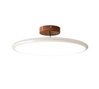 Wmmner Retro Simple Ufo Redondo Interior Semi Flush Mount Ceiling Light Cold/Warm/Neutral Light Is Adjustablele Lámpara de Techo Protección Ocular de Espectro Completo Dormitorio Oficina Cocina Decora