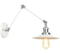 Wmmner Retro V-Intage Adjustable Long Swing Arm Wall Light Fixture Edison Wall Lamp Loft Style Industrial Wall Sconce,For Living Room/un Color/22 cm